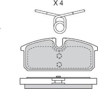 BENDIX 573452B - Kit pastiglie freno, Freno a disco autozon.pro