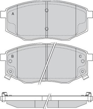 Meyle MBP1719 - Kit pastiglie freno, Freno a disco autozon.pro