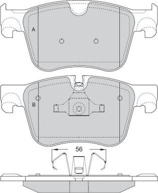 Akebono AN-4805K - Kit pastiglie freno, Freno a disco autozon.pro