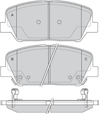 ATE 605659 - Kit pastiglie freno, Freno a disco autozon.pro