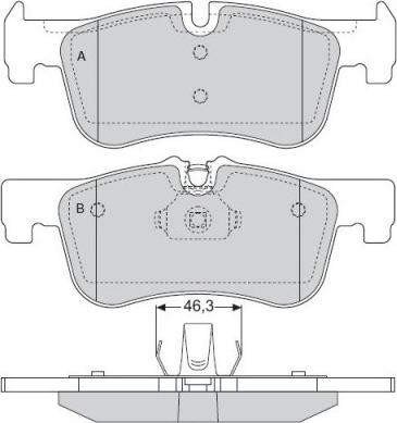 E.T.F. 12-1520 - Kit pastiglie freno, Freno a disco autozon.pro