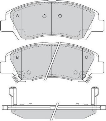 ATE 605653 - Kit pastiglie freno, Freno a disco autozon.pro