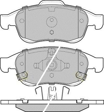 E.T.F. 12-1603 - Kit pastiglie freno, Freno a disco autozon.pro