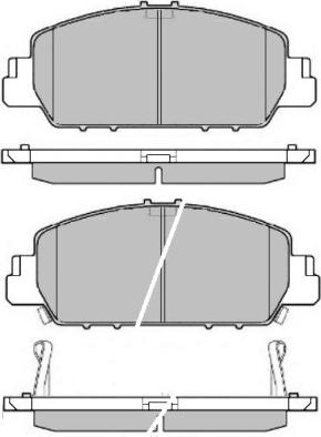 Akebono AN-789WK - Kit pastiglie freno, Freno a disco autozon.pro