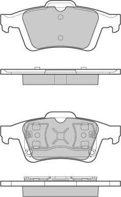 E.T.F. 12-1091 - Kit pastiglie freno, Freno a disco autozon.pro