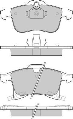 E.T.F. 12-1093 - Kit pastiglie freno, Freno a disco autozon.pro