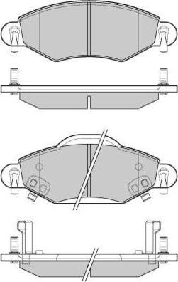 E.T.F. 12-1082 - Kit pastiglie freno, Freno a disco autozon.pro