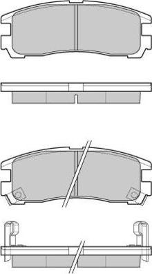 E.T.F. 12-1038 - Kit pastiglie freno, Freno a disco autozon.pro