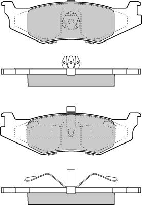 E.T.F. 12-1390 - Kit pastiglie freno, Freno a disco autozon.pro