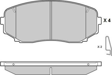 E.T.F. 12-1795 - Kit pastiglie freno, Freno a disco autozon.pro