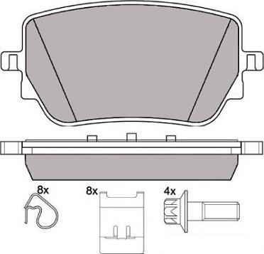 ATE 603884 - Kit pastiglie freno, Freno a disco autozon.pro