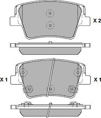 ATE 605516 - Kit pastiglie freno, Freno a disco autozon.pro