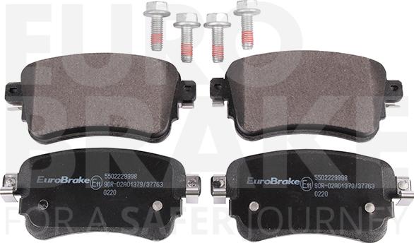 Eurobrake 5502229998 - Kit pastiglie freno, Freno a disco autozon.pro