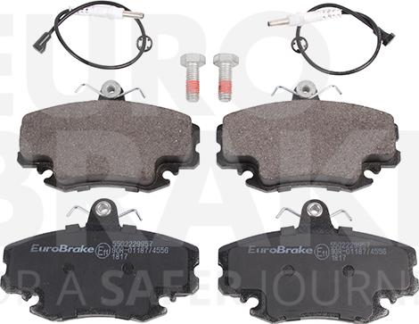 Eurobrake 5502229957 - Kit pastiglie freno, Freno a disco autozon.pro