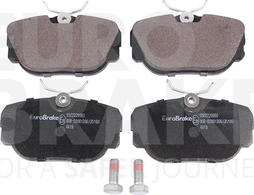 Eurobrake 5502229960 - Kit pastiglie freno, Freno a disco autozon.pro