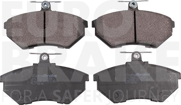 Eurobrake 5502229968 - Kit pastiglie freno, Freno a disco autozon.pro