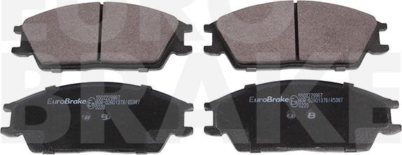 Eurobrake 5502229967 - Kit pastiglie freno, Freno a disco autozon.pro