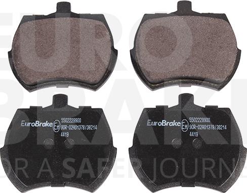 Eurobrake 5502229900 - Kit pastiglie freno, Freno a disco autozon.pro