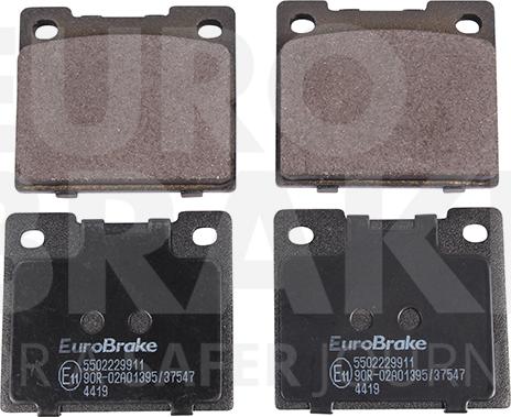 Eurobrake 5502229911 - Kit pastiglie freno, Freno a disco autozon.pro