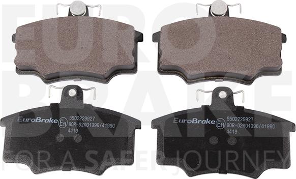 Eurobrake 5502229927 - Kit pastiglie freno, Freno a disco autozon.pro