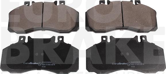 Eurobrake 5502229976 - Kit pastiglie freno, Freno a disco autozon.pro