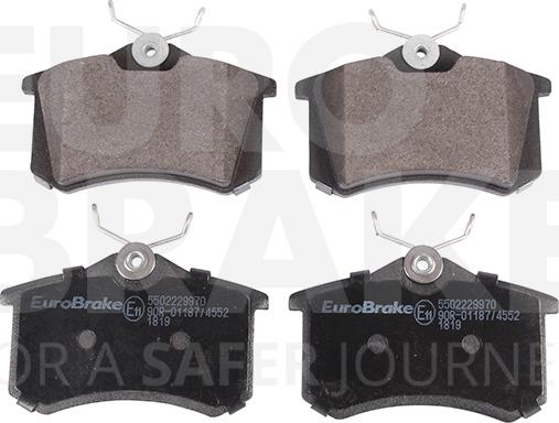 Eurobrake 5502229970 - Kit pastiglie freno, Freno a disco autozon.pro