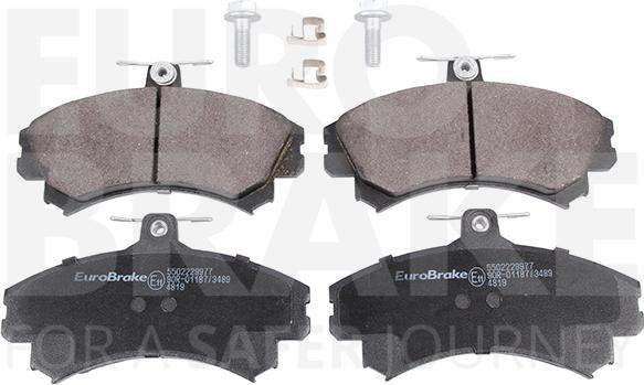 Eurobrake 5502229977 - Kit pastiglie freno, Freno a disco autozon.pro