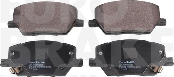 Eurobrake 5502229340 - Kit pastiglie freno, Freno a disco autozon.pro