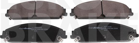 Eurobrake 5502229333 - Kit pastiglie freno, Freno a disco autozon.pro