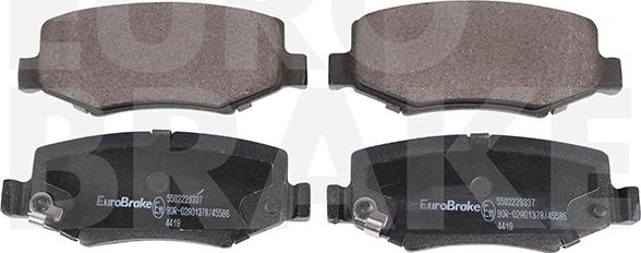 Eurobrake 5502229337 - Kit pastiglie freno, Freno a disco autozon.pro