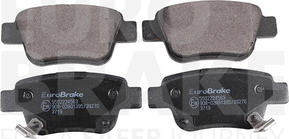 Eurobrake 5502224563 - Kit pastiglie freno, Freno a disco autozon.pro