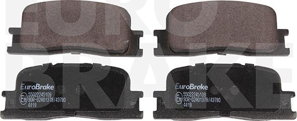 Eurobrake 55022245109 - Kit pastiglie freno, Freno a disco autozon.pro