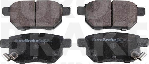 Eurobrake 5502224582 - Kit pastiglie freno, Freno a disco autozon.pro