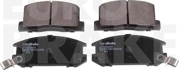 Eurobrake 5502224531 - Kit pastiglie freno, Freno a disco autozon.pro