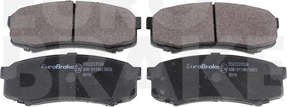 Eurobrake 5502224538 - Kit pastiglie freno, Freno a disco autozon.pro