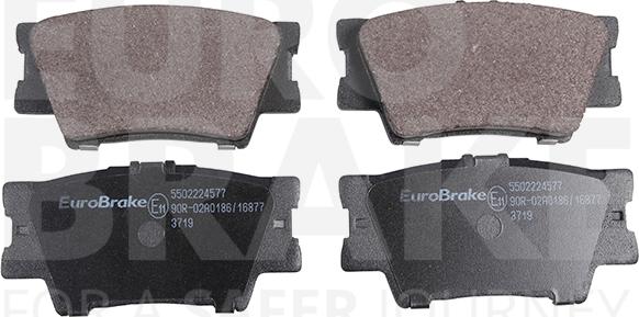 Eurobrake 5502224577 - Kit pastiglie freno, Freno a disco autozon.pro