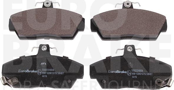 Eurobrake 5502224008 - Kit pastiglie freno, Freno a disco autozon.pro