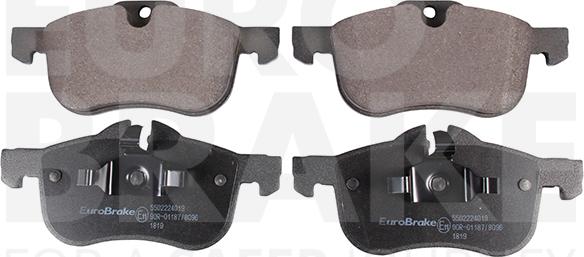 Eurobrake 5502224019 - Kit pastiglie freno, Freno a disco autozon.pro