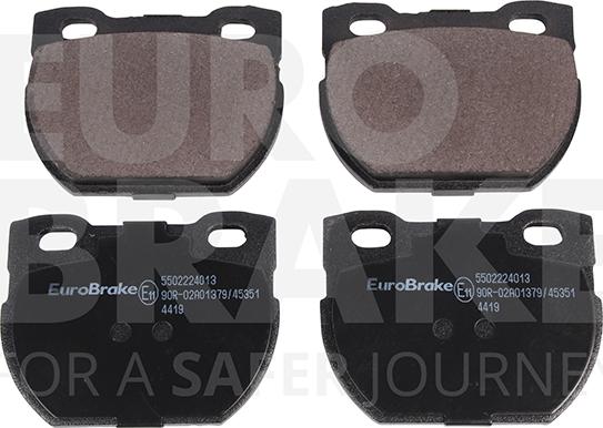 Eurobrake 5502224013 - Kit pastiglie freno, Freno a disco autozon.pro