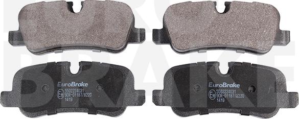 Eurobrake 5502224031 - Kit pastiglie freno, Freno a disco autozon.pro