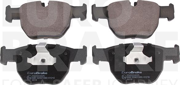 Eurobrake 5502224025 - Kit pastiglie freno, Freno a disco autozon.pro