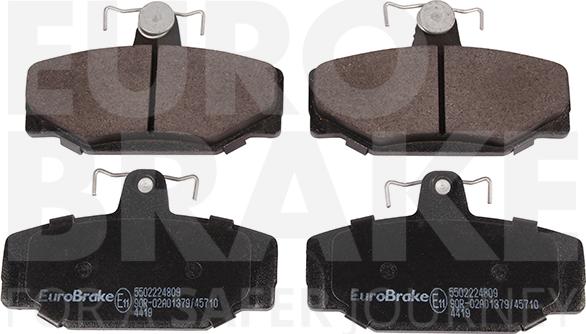 Eurobrake 5502224809 - Kit pastiglie freno, Freno a disco autozon.pro