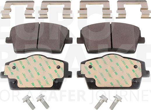 Eurobrake 5502224835 - Kit pastiglie freno, Freno a disco autozon.pro