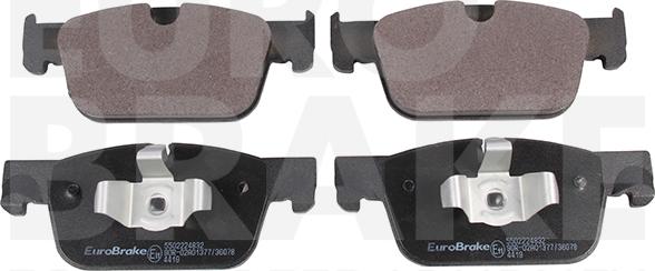 Eurobrake 5502224832 - Kit pastiglie freno, Freno a disco autozon.pro