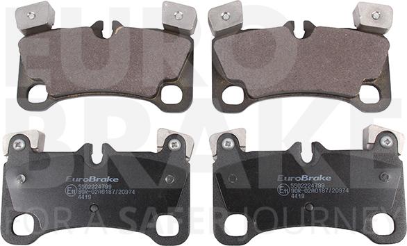 Eurobrake 5502224799 - Kit pastiglie freno, Freno a disco autozon.pro