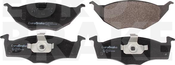 Eurobrake 5502224749 - Kit pastiglie freno, Freno a disco autozon.pro