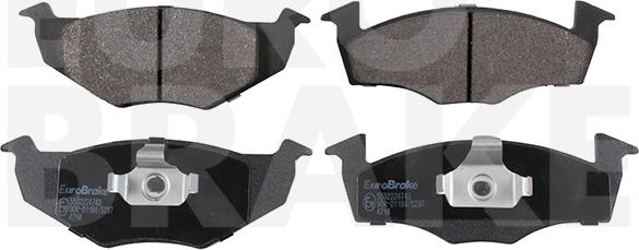 Eurobrake 5502224743 - Kit pastiglie freno, Freno a disco autozon.pro