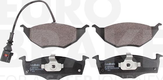 Eurobrake 5502224760 - Kit pastiglie freno, Freno a disco autozon.pro