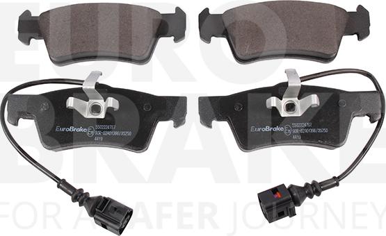 Eurobrake 5502224767 - Kit pastiglie freno, Freno a disco autozon.pro