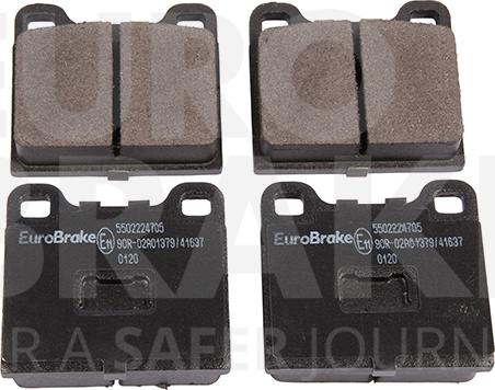 Eurobrake 5502224705 - Kit pastiglie freno, Freno a disco autozon.pro